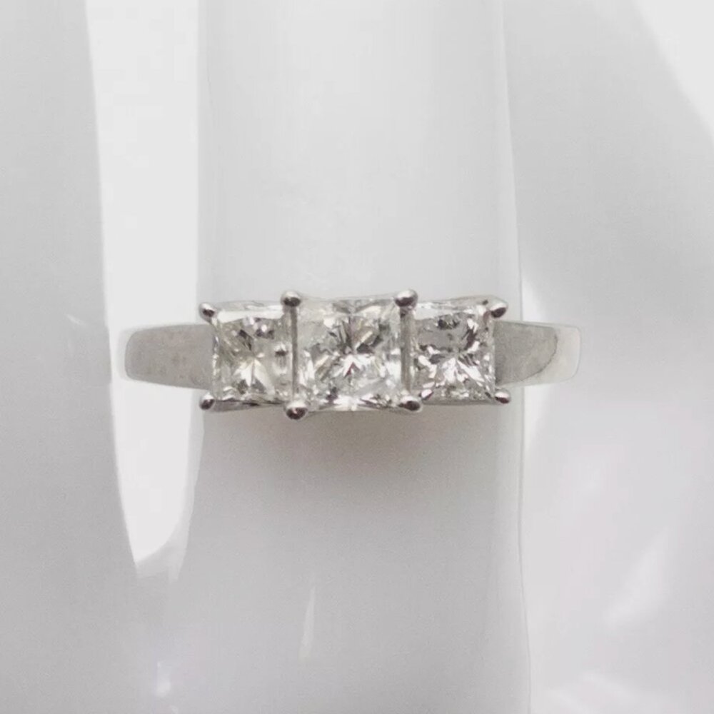 Princess Cut 1.75ct 14k White Gold Ring